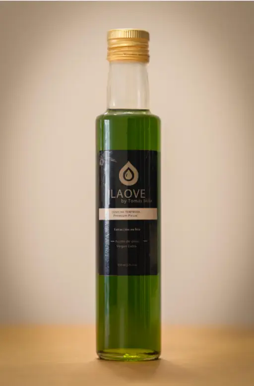 Botella de aceite de oliva virgen extra premium de 250ml